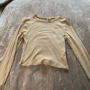 Tan long sleeve top